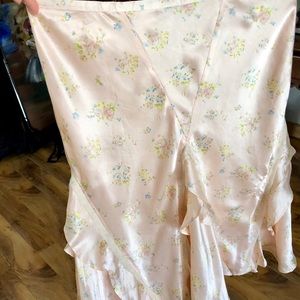 RALPH LAUREN vintage silk midi skirt